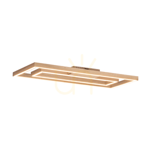 Stropní svítidlo Ramme, 2×LED, 3000 K, 57 W, olejovaný dub, 83 cm small 6