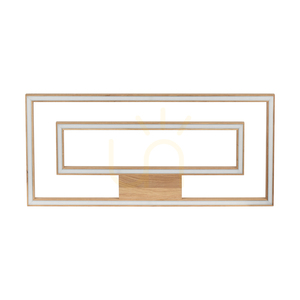 Stropní svítidlo Ramme, 2×LED, 3000 K, 57 W, olejovaný dub, 83 cm small 0