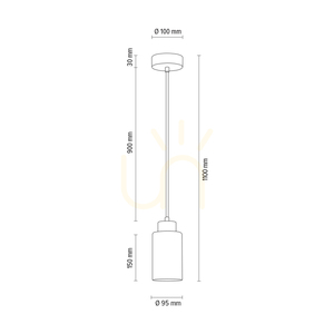 Závěsné svítidlo Ravio, 1xE27, Max. 60 W, bříza/černá, PVC kabel, bílé a černé skleněné stínidlo, Ø 10 cm small 2