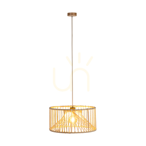 Závěsné svítidlo Reve, 1xE27, Max. 15 W LED, olejovaný dub/přírodní, pletený kabel/krémově zbarvená pletená bavlněná šňůra, Ø 50 cm small 1