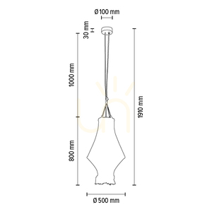 Reve 3xE27 Max. 15W LED závěsné svítidlo, olejovaný dub/přírodní, pletený kabel/krémově zbarvená pletená bavlněná šňůra, Ø 50 cm small 2