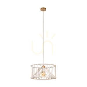 Závěsné svítidlo Reve, 1xE27, Max. 15 W LED, olejovaný dub/přírodní, pletený kabel/krémově zbarvená pletená bavlněná šňůra, Ø 40 cm small 0