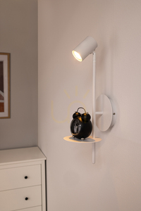 Nástěnné svítidlo Rogna, 1xGU10, Max. 50 W, bílý kov, 19,5 cm small 1