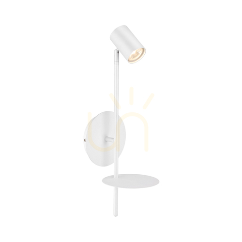 Kontrola Nástěnné svítidlo Rogna, 1xGU10, Max. 50 W, bílý kov, 19,5 cm