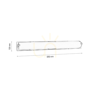 Nástěnné svítidlo Romy, včetně LED žárovky 3000 K, 40 W, chromovaný kov / bílý skleněný stínidlo, 89 cm small 2