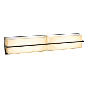 Nástěnné svítidlo Sally, včetně LED žárovky 3000 K, 20 W, chromovaný kov / bílé skleněné stínidlo, 60 cm small 1