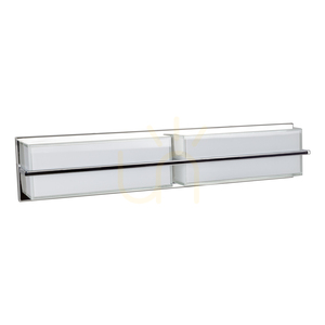 Nástěnné svítidlo Sally, včetně LED žárovky 3000 K, 20 W, chromovaný kov / bílé skleněné stínidlo, 60 cm small 0