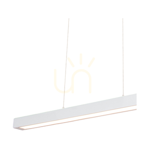 Malé závěsné svítidlo 2xLED 3000K 22,5 W, bílé bukové dřevo / průhledný PVC kabel s dotykovým stmívačem, 80 cm small 1