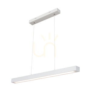 Malé závěsné svítidlo 2xLED 3000K 22,5 W, bílé bukové dřevo / průhledný PVC kabel s dotykovým stmívačem, 80 cm small 0