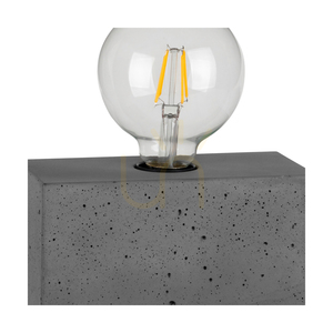 Stolní lampa Strong Double, 1xE27, Max. 25 W, betonově šedá/černá, PVC kabel 18 cm small 1