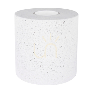 Robustní stolní lampa, 1xE27, Max. 25 W, bílý beton / černý PVC kabel, Ø 10 cm small 1