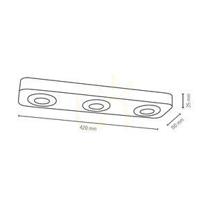 Stropní svítidlo Sunniva, včetně 3x LED 3000 K 5 W, bukové a ořechové dřevo / saténový kov, 42 cm small 2