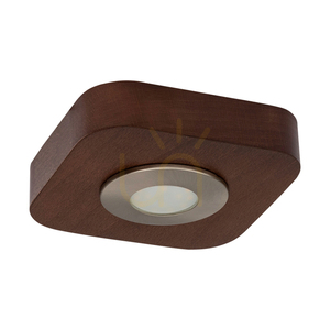 Stropní svítidlo Sunniva, včetně 1x LED 3000 K 5 W, bukové a ořechové dřevo / saténový kov, 14 cm small 0