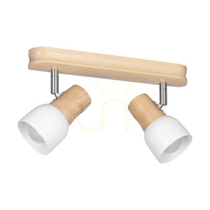 Stropní svítidlo Svantje, 2xE14, Max. 40 W, bříza/chromovaný kov/bílý kovový stínidlo, 29 cm small 0
