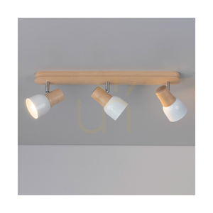 Stropní svítidlo Svantje, 3xE14, Max. 40 W, bříza/chromovaný kov/bílý kovový stínidlo, 49 cm small 3
