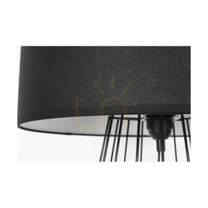 Stolní lampa Swan, 1xE27, Max. 60 W, černý kov / černý PVC kabel / černý stínidlo, Ø 40 cm small 2