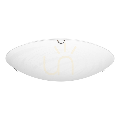 Kontrola Stropní svítidlo Sydney, včetně 1 ks LED žárovky 2700 K, 30 W, chromovaný kov / bílý skleněný stínidlo, Ø 50 cm