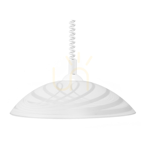 Závěsné svítidlo Sydney, 1xE27, Max. 60 W, bílý plast / bílý skleněný stínidlo, Ø 35 cm small 1