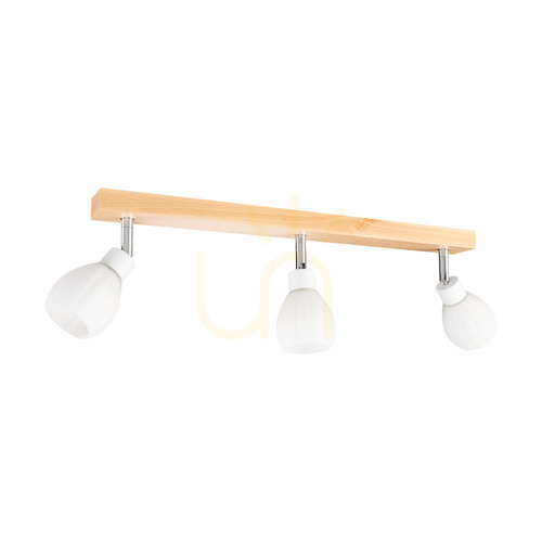 Kontrola Stropní svítidlo Talea Incl. 3xG9 LED, max.. 3 W, bříza/bílý kov/bílý skleněný stínidlo, 55 cm
