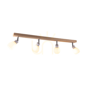 Stropní svítidlo Talea Incl. 4xG9 LED, max.. 3 W, bříza/bílý kov/bílý skleněný stínidlo, 78 cm small 1