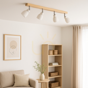 Stropní svítidlo Talea Incl. 4xG9 LED, max.. 3 W, bříza/bílý kov/bílý skleněný stínidlo, 78 cm small 3