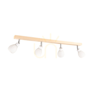 Stropní svítidlo Talea Incl. 4xG9 LED, max.. 3 W, bříza/bílý kov/bílý skleněný stínidlo, 78 cm small 0