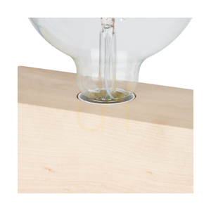 Stolní lampa Theo, 1xE27, Max. 25 W, bříza/černá, PVC kabel 18 cm small 1