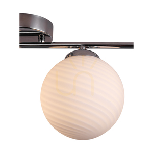 Stropní svítidlo Tilo, 4xE14, Max. 25 W, chromovaný kov / bílé skleněné stínidlo, 77 cm small 2
