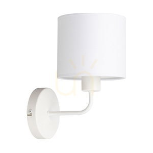 Nástěnné svítidlo Tomi, 1xE27, max.. 40 W, bílý kov / bílý stínidlo, 23 cm small 0