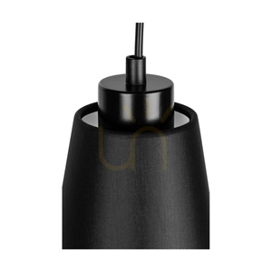 Nástěnné svítidlo Trabo Carlos, 1xE27, Max. 25 W, borovice mořená do hněda / černý PVC kabel / černý stínidlo, 27,5 cm small 4