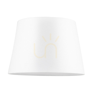 Stolní lampa na trojnožce, 1xE27, Max. 40 W, bukové a ořechové dřevo / průhledný PVC kabel / bílý stínidlo, Ø 30 cm small 1
