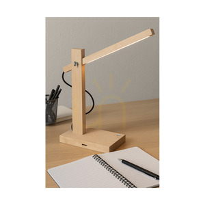 Stolní lampa Tukan, 1xLED, 3000 K, 5,5 W, bříza/antracit, opletený kabel s dotykovým stmívačem, 45 cm small 1