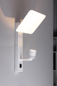 Nástěnné svítidlo Turid, 1xLED, 3100 K, 3 W, bílý kov, 16 cm small 1
