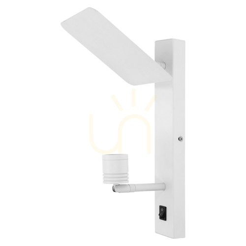 Kontrola Nástěnné svítidlo Turid, 1xLED, 3100 K, 3 W, bílý kov, 16 cm