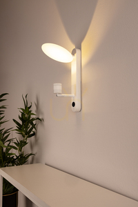 Nástěnné svítidlo Turid, 1xLED, 3100 K, 3 W, bílý kov, 16 cm small 1