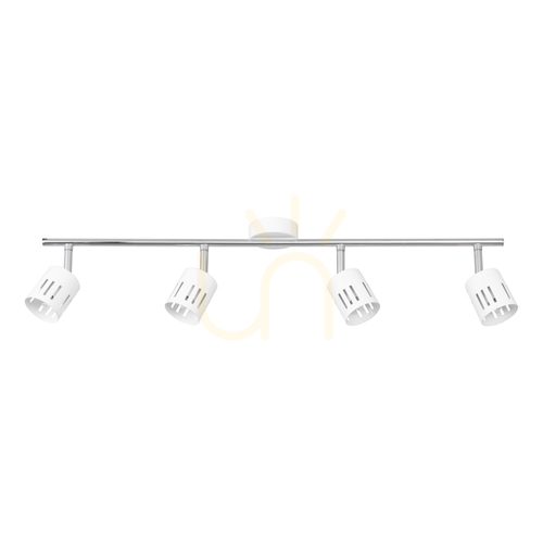 Kontrola Stropní svítidlo Ulrika, 4xG9, Max. 28 W, chrom/bílý kov, 82 cm