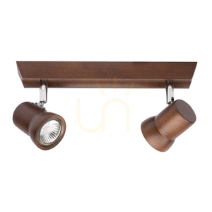 Stropní bodové svítidlo Spot Light Venla 2434276, 2×GU10, bukové dřevo v ořechové barvě, 29 cm small 4