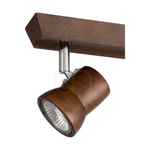 Stropní bodové svítidlo Spot Light Venla 2434276, 2×GU10, bukové dřevo v ořechové barvě, 29 cm small 2