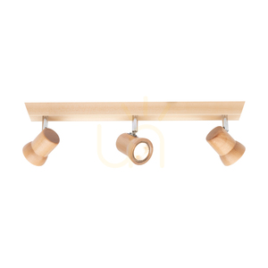 Stropní svítidlo Venla, včetně 3 objímek GU10, max.. 5 W, bříza/chromovaný kov, 49 cm small 1
