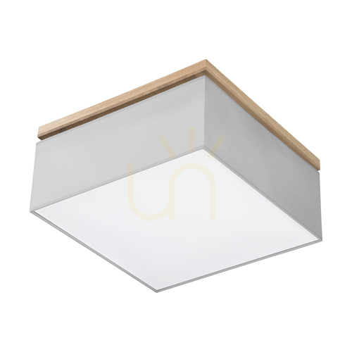Kontrola Stropní svítidlo Vertiga, 4xE27, Max. 25 W, olejovaný dub/šedá, stínidlo 45 cm