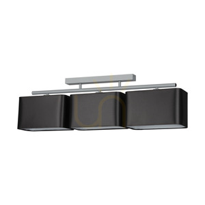 Stropní svítidlo Vertigo, 3xE27, Max. 25 W, šedý kov / černý stínidlo, 86 cm small 0