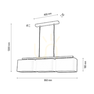 Závěsné svítidlo Vertigo, 3xE27, Max. 25 W, šedý kov / černý PVC kabel / černý stínidlo, 86 cm small 2