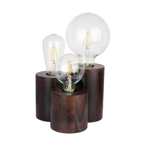 Stolní lampa Vincent, 3xE27, Max. 15 W, bukové a ořechové dřevo, černý PVC kabel, 19,5 cm small 0
