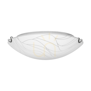 Stropní svítidlo Wisconsin, včetně 1 ks LED 2700 K 30 W, chromovaný kov / bílý skleněný stínidlo, Ø 50 cm small 2