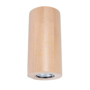 Kulaté nástěnné svítidlo Wooddream, 2xGU10, Max. 6 W, bříza, Ø 10 cm small 0