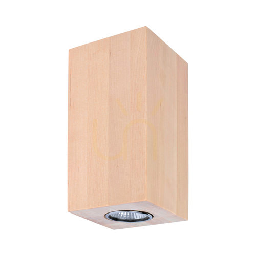 Kontrola Nástěnné svítidlo Wooddream Square, 2xGU10, Max. 6 W, bříza, 10 cm