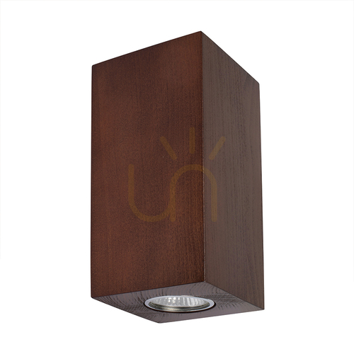 Kontrola Nástěnné svítidlo Wooddream Square, 2xGU10, Max. 6 W, bukové a ořechové dřevo, 10 cm