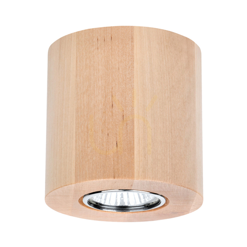 Kontrola Kruhové stropní svítidlo Wooddream, 1xGU10, Max. 6 W, bříza, Ø 10 cm