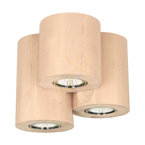Kontrola Kruhové stropní svítidlo Wooddream, 3xGU10, Max. 6 W, bříza, Ø 18 cm