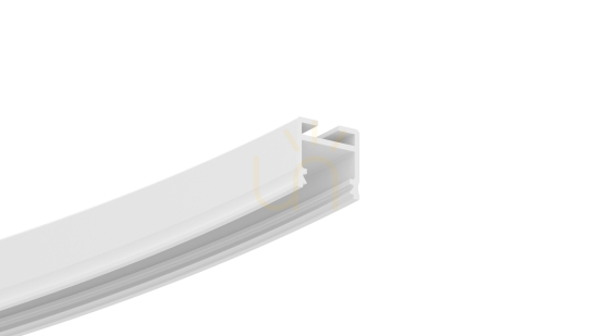 Pohled Kruh LUMINES, typ FLEXA, průměr 950 mm, bílý lak. Kruh LUMINES, typ FLEXA, průměr 950 mm, bílý lak.